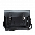Zatchels Classic Satchel Black 13-inch
